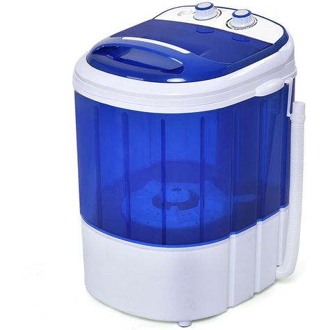 Costway Mini Washing Machine Small Compact Washer 6.6lbs Capacity Blue         >>> Click image for more details. (This is an affiliate link) #Appliances Camping Washing Machine, Mini Washer, Washing Machine Reviews, Compact Washing Machine, Small Washing Machine, Machine Image, Clothes Washing, Twin Tub, Compact Laundry