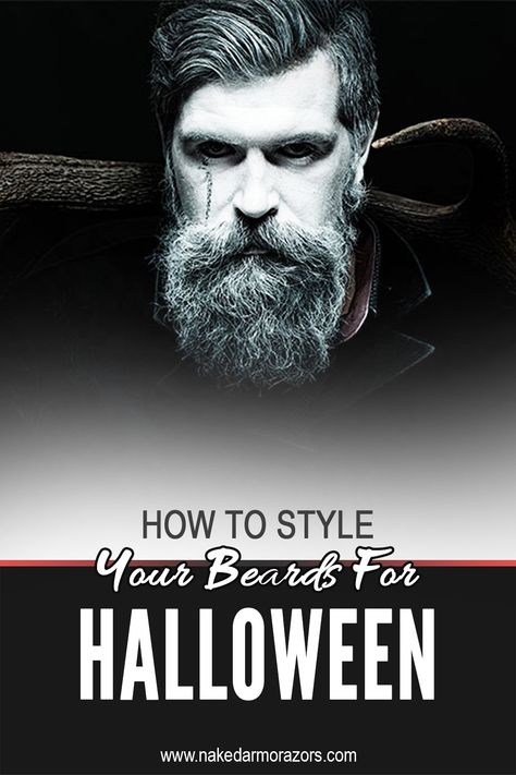 Is your beard ready for Halloween? Now that Halloween is just around the corner, it’s the best time to have fun with your beards. Whether you dress up as hero or villain, beards can help give your costume the extra realness. Here at Naked Armor, we’re joining in the festive fun by giving you some style suggestions for bearded men dressing up this Halloween season. You can learn about these beard styles when you visit our website. #nakedarmor #wetshaving #straightrazor #beards #halloween Halloween Costumes For Bearded Men, Beard Halloween Costumes, Short Beard Styles, Medium Beard Styles, Halloween Beard, Hero Or Villain, Men Dressing, Mustache And Goatee, Soul Patch