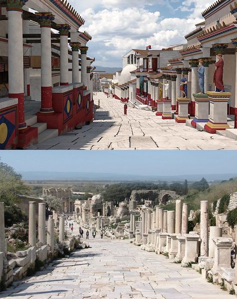 Ancient Roman Architecture, Ephesus Turkey, Ancient Pompeii, Architecture Antique, Empire Romain, Rome Antique, Roman City, Roman Architecture, Roman History