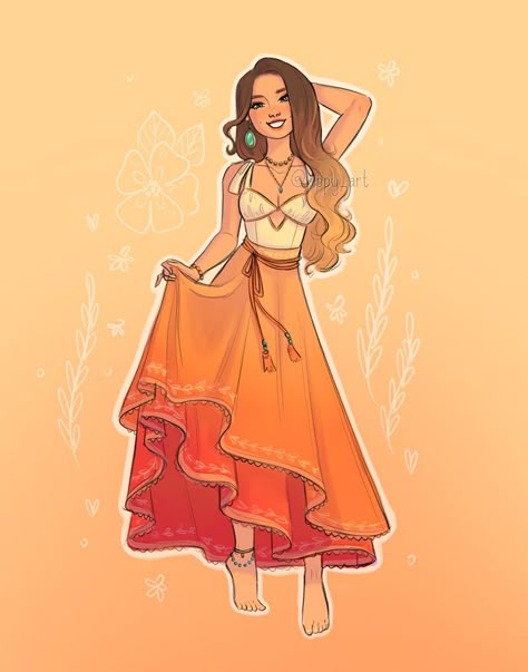 Golden Hour Sunset, Anime Disney, Dusk Blue, Art Sunset, Model Sheet, Dress Drawing, Original Fashion, Blue Hour, Beautiful Drawings