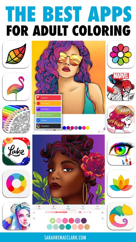 I reviewed EVERY Adult Coloring App I could find for the iPad on the App Store, and subscribed to every trial and subscription available, with the goal to find the BEST Digital Coloring App for Adults… Apps For Artists, Beautiful Boards, Paint App, Free Ipad, Adult Coloring Designs, Coloring Tips, Online Coloring Pages, Printable Adult Coloring Pages, Digital Coloring