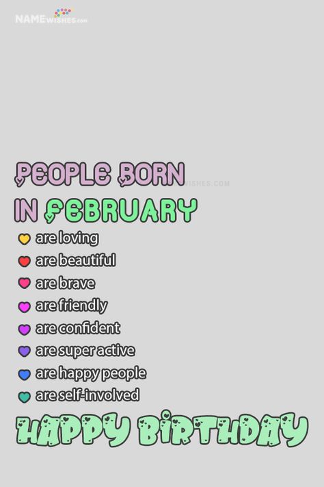 Happy Birthday People Born In February Birthday Wishes Minion Birthday Wishes, People Born In December, People Born In February, Happy Birthday Doodles, Cute Birthday Wishes, Name Edit, Birthday Wishes For Kids, Birthday Wishes With Name, Beautiful Birthday Wishes