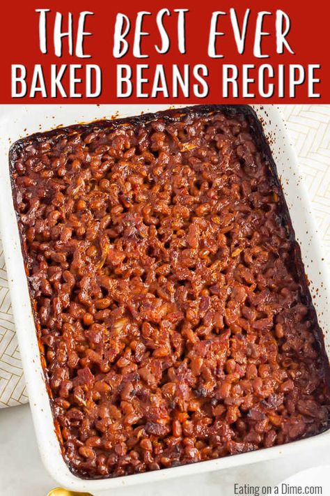 baking Canned Baked Beans Recipe Easy Quick, Oven Baked Beans From Can, How To Make Canned Baked Beans Better, Baked Beans Recipe From Canned Beans, Canned Baked Beans Doctored, Easy Baked Beans Canned, Baked Beans For 50 People, Easy Baked Beans From Canned Beans, Canned Baked Beans Recipe Easy