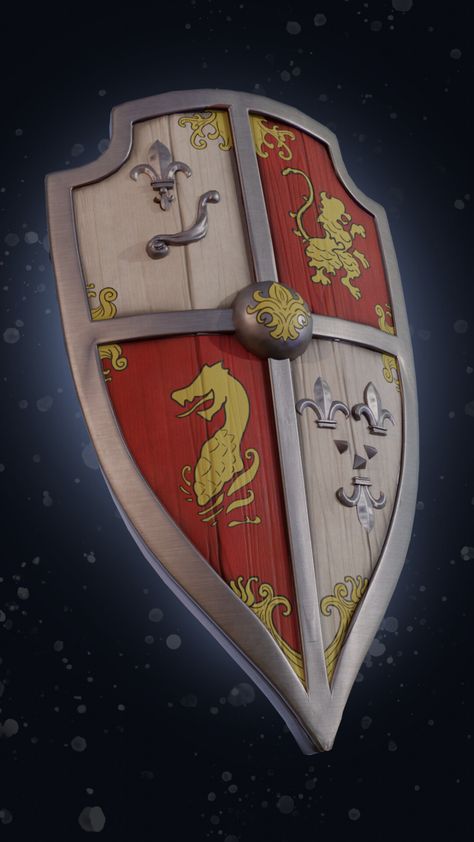 ArtStation - Arthur Artstation Challenge , Jason Wright Medieval Shields, Knight Shield, Knight Costume, Dnd Miniatures, Love Potion, The Shield, Shield Design, Larp, Coat Of Arms