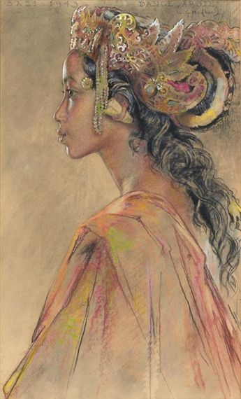 Bali Painting, Mother Earth Art, Indonesian Art, Asian Painting, Ethnic Art, Universe Art, Vintage Portraits, Ethereal Art, Balinese