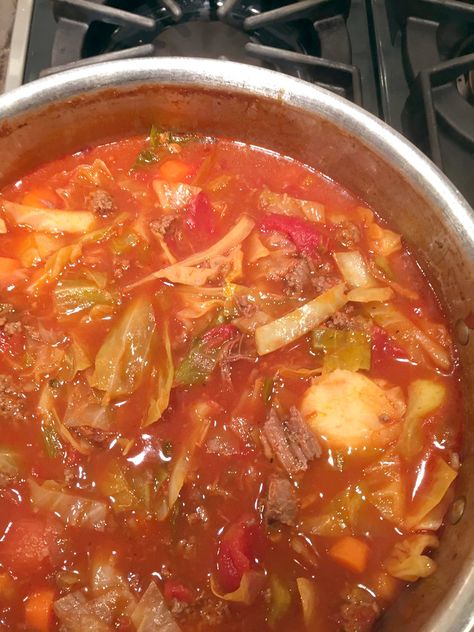 Russian Cabbage Soup — Clare's Kitchen Russian Cabbage Soup Recipe, Russian Cabbage Soup, Soup Cabbage, Sweet And Sour Cabbage, Leftover Pot Roast, Cabbage Soup Diet Recipe, Sour Cabbage, Cabbage Soup Recipe, Soup Recipe Easy