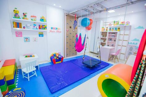 Playroom Guest Room Combo, Occupational Therapy Room, Playroom/guest Room, School Building Design, Therapy Center, Physiotherapy Clinic, Children Hospital, Clinic Interior Design, Counseling Office