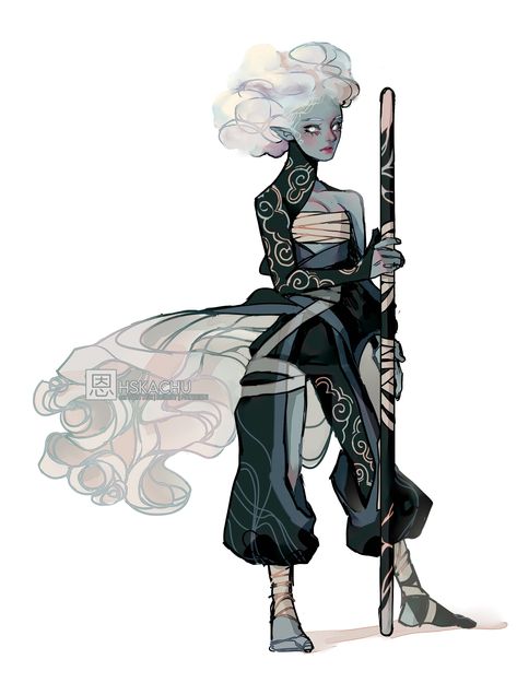 Monk Oc Dnd, Air Genasi Female Sorcerer, Wind Character Design, Air Genasi Monk, Eladrin Dnd, Air Genasi, Monk Dnd, Dungeons And Dragons Characters, Dnd Art