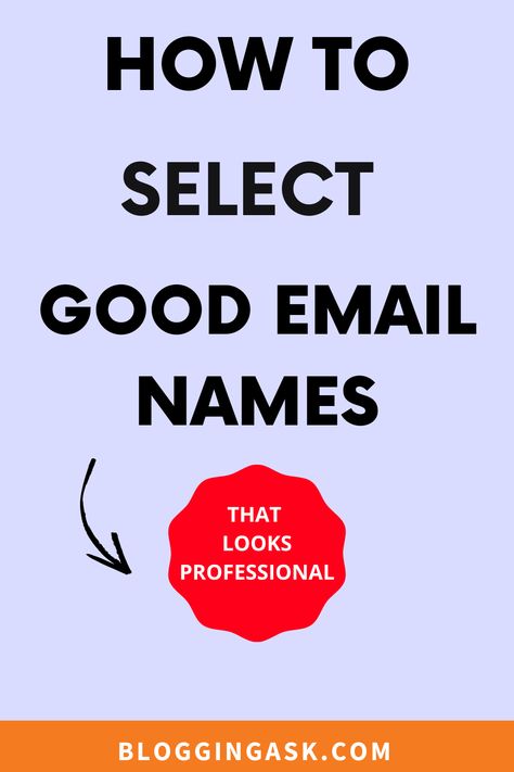 Looking for tips on how to select the perfect email name for your blogging, business, or affiliate marketing business? Check out this pin for my top tips and tricks on selecting a great email name that will help you stand out from the competition! #businessideas #email #emailname #pinterest #digitalmarketing #affiliatemarketing Good Email Names, Affiliate Marketing Name Ideas, Email Account Name Ideas, Affiliate Marketing Business Names, Email Address Ideas Names Aesthetic, Business Email Address Ideas, Unique Email Address Ideas, Cute Email Names, Email Address Ideas Names