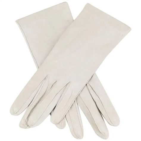 For Sale on 1stDibs - Sophisticated champagne-coloured butter soft nappa leather gloves. Amazing quality and colour! The gloves are unlined and measure 24,5 cm – 9.6' in total Embroidered Gloves, White Leather Gloves, Best Airplane, Elegant Gloves, Couture Vintage, Virtual Closet, Womens Gloves, Leather Gloves, Mitten Gloves