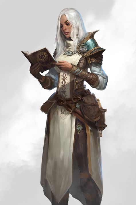 Dnd 5e Cleric Character Art, Cleric Of Ilmater, Fantasy Healer Art, Female Cleric Art, Dnd Character Design Cleric, Female Cleric Dnd, Dnd Cleric Art, Dnd Cleric Female Characters, Cleric Dnd Art