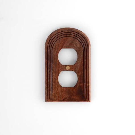 Are you searching for authentic, character-filled pieces to give your home that perfect finishing touch? Look no further. Introducing our Arch Wood Light Switch Plate Collection - born from our own quest for uniqueness in the details.🌿 Embrace the warmth of nature and the sleekness of modern design with our arched wood outlet plate covers.  Each piece showcases: Smooth, minimalist curves that catch the eye Rich, natural Walnut woodgrain patterns that tell a story.  Handcrafted quality that stands out in a mass-produced world.  Whether your style leans towards contemporary chic, Boho vibes or timeless elegance, transform the overlooked corners of your home into statement features. Because true style lies in the details.  Our products are not just functional - they're conversation starters. Arched Wall, Woodgrain Pattern, Welcome To My House, Light Switch Plate, Light Switch Plate Cover, Switch Plate Covers, Light Switch Plates, Wood Light, Switch Plate