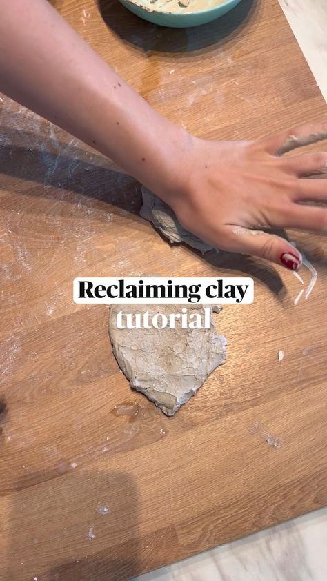 How to reclaim recycle clay ceramics tutorial easy DIY pottery hack tips and tricks in 2022 | Ceramic pottery, Handmade ceramics, Clay ceramics How To Work With Clay, Air Dry Clay Videos, Clay Moulding Ideas, Natural Clay Crafts, Reclaim Clay, Clay Pottery Ideas For Beginners, Recycling Clay, Recycle Clay, Ceramic Tips