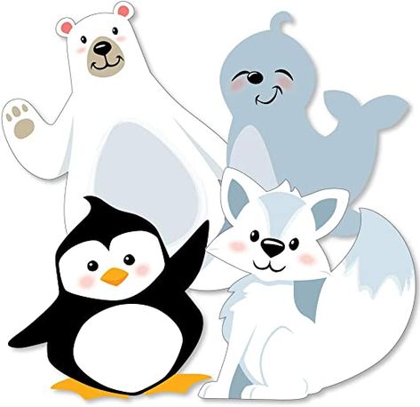 Fox Decorations, Arctic Decorations, Polar Bear Baby Shower, Penguin Baby Showers, Animal Party Decorations, Birthday Party Essentials, Castle Christmas, Magic Theme, Fox Birthday