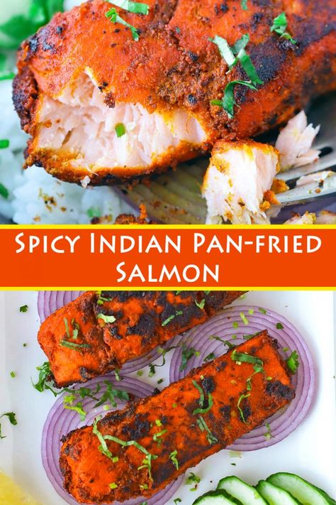 Meal Prep Salmon, Spicy Salmon Recipes, Dinner Skillet, Salmon Recipes Pan Seared, Salmon Recipes Baked Healthy, Salmon Spices, Chicke Recipes, Pan Fried Salmon, Healthy Salmon Recipes