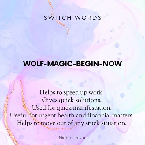 Switch Words For Clear Skin, Switchwords For Clear Skin, Switch Word For New House, Wolf Magic Begin Now Switchword, Universe Codes, Universal Codes, Switch Codes, Switch Word, Energy Circles