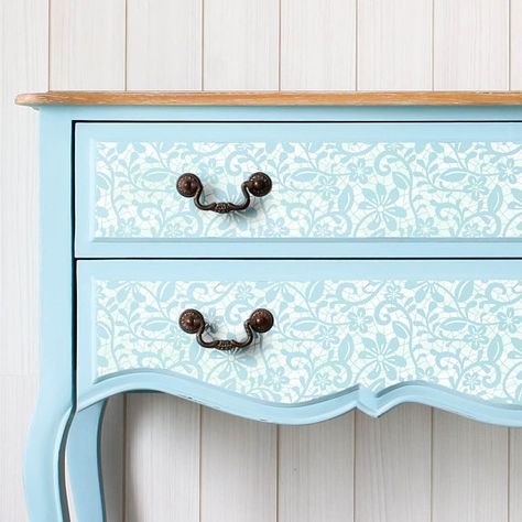 Floor Furniture Wall stencil Elizabeth Traditional English Dresser Drawer Stencil, Lace Stencil Dresser, Floral Furniture Stencil, Leopard Print Stencil Dresser, Mandala Stencil Dresser, Lace Stencil, Moroccan Stencil, Damask Stencil, Tile Stencil