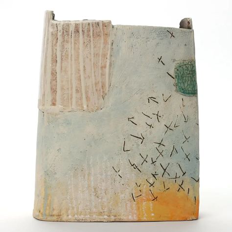 Craig Underhill Craig Underhill, Abstract Vases, Pottery Decoration, Clay Vases, Online Ceramics, Pottery Painting Designs, Slab Pottery, Ceramic Wall Art, Modern Pottery