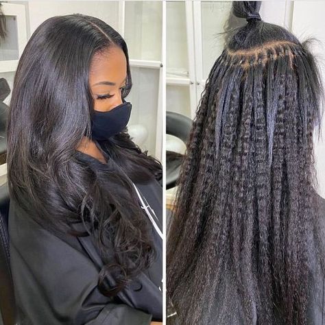 #itips #microlink #itipsextensions #itipextensions Natural Hair Maintenance, 360 Wigs, Microlink Hair Extensions, Natural Wedding Hairstyles, Hair Extension Brands, Hair 360, I Tip Hair Extensions, Haute Hair, Black Hair Extensions