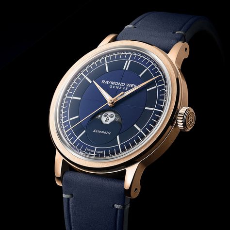 Raymond Weil Millesime Automatic Moon Phase 39.5mm - 5 Emotional Reaction, New Moon Phase, Moonphase Watch, Laurent Ferrier, Louis Moinet, Monochrome Watches, Raymond Weil, Skeleton Watches, Dream Watches