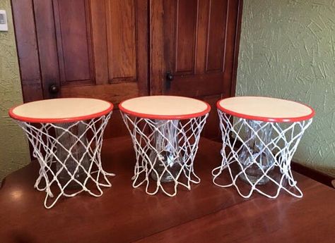 20 Ideas for Throwing the Best March Madness Party - The Krazy Coupon Lady Graduation Basketball Ideas, Basketball Centerpieces, Basketball Themed Birthday Party, Basketball Party Decorations, March Madness Parties, Ball Birthday Party, Basketball Baby Shower, Banquet Centerpieces, Basketball Theme Party