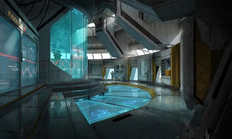 ArtStation is the leading showcase platform for games, film, media & entertainment artists. Sci Fi Laboratory, Sci Fi Architecture, Spaceship Interior, Sci Fi Environment, Games Design, Titanfall, Game Inspiration, Futuristic Architecture, Environment Design