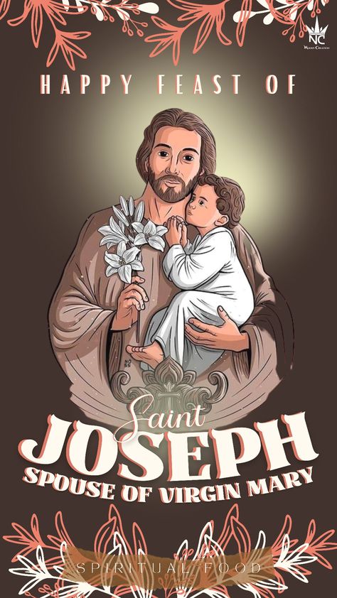 St Joseph Feast Day Wishes, St Joseph Images, Feast Day Wishes, St Joseph Feast Day, Feast Of St Joseph, Sto Nino, Happy Feast Day, Happy Feast, Saint Xavier