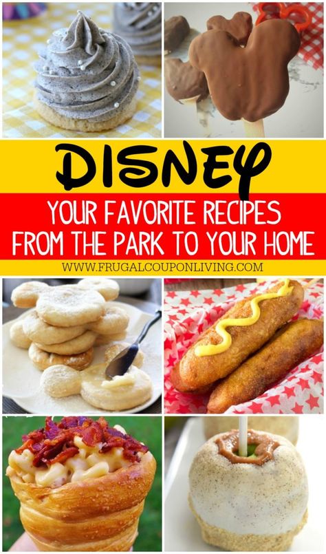 Disney Dessert Recipes, Panera Recipes, Disney Inspired Recipes, Disney Themed Food, Recipes Disney, Disney Dishes, Disney Inspired Food, Monte Cristo Sandwich, Disney Desserts