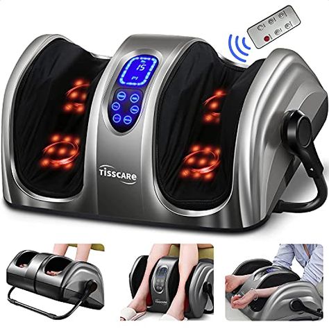 Limited-time deal: TISSCARE Shiatsu Foot Massager for Circulation and Pain Relief-Foot Massage Machine for Plantar Fasciitis Relief, Relaxation-Massage Foot, Leg, Calf, Ankle with Deep Kneading Heat Therapy… Massager Machine, Foot Massager Machine, Calf Massage, Calf Leg, Leg Massage, Professional Massage, Massage Machine, Shiatsu Massage, Heat Therapy