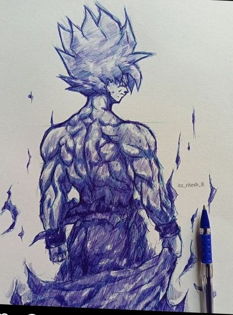 Aesthetic Alphabets, Goku Art Drawings, Ball Pen Art, Goku Sketch, Superhero Sketches, Animation Drawing Sketches, Easy Graffiti Drawings, Goku Drawing, Abstract Art Images