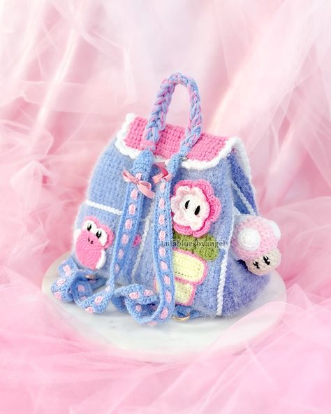 I have outdone myself yet again, i won’t stop crocheting cute things because i have made the cutest coquette backpack ever 😩💗 this super mario backpack and twilight tauri might be my favorite duo ever, would you agree? The upgrade i made for this backpack is to die for, i have added more and more features each release and i hope this release will flood the internet like last time! Commissions are open 💗 (DM) Tester call still open! ⭐️ #crochetbag #crochetbackpack #handmadebackpack#croch... Cute Crochet Backpack, Coquette Backpack, Mario Backpack, Mochila Crochet, Handmade Backpacks, Crochet Backpack, Kawaii Diy, Crochet Bags Purses, Crochet Things