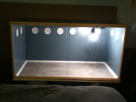 build your own bearded dragon cage | DIY 4x2x2 cage finished!! Diy Sliding Glass Door, Bearded Dragon Enclosure Ideas, Diy Bearded Dragon Enclosure, Savannah Monitor, Diy Reptile, Bearded Dragon Diy, Bearded Dragon Terrarium, Bearded Dragon Enclosure, Bearded Dragon Cage