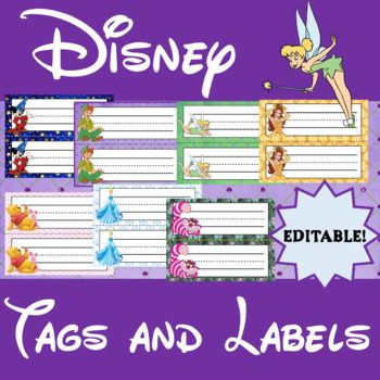 Disney Classroom Décor - Tags, Labels, and Awards (EDITABLE) by Little Olive Tinkerbell Classroom Theme, Magical Classroom, Student Awards Certificates, Cubby Labels, Disney Themed Classroom, Preschool Room, Bullentin Boards, Disney Classroom, Preschool Rooms