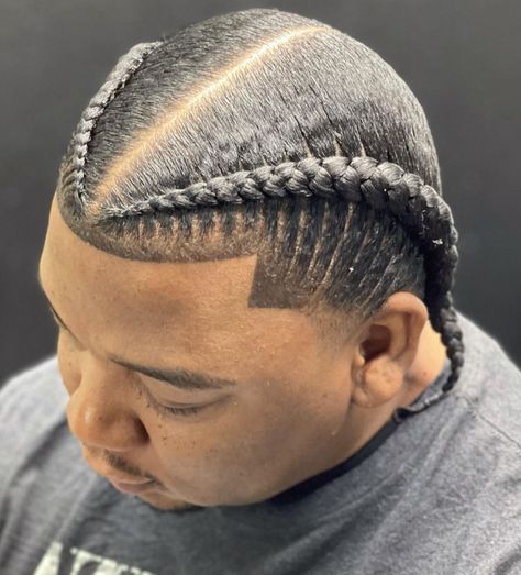 2 Stitch Braids Men, Stitch Braids Men, 2 Stitch Braids, Boys Braids, Twist Ideas, Haircut Idea, Braids Men, Cornrow Hairstyles For Men, Braids For Boys