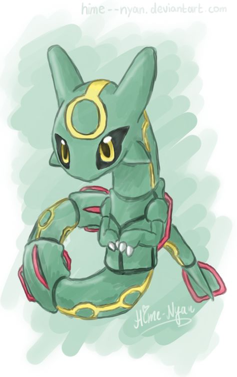 Baby Rayquaza by Hime--Nyan on deviantART Baby Pokemon Art, Legendary Pokemon Drawings, Rayquaza Drawing, Chibi Pokemon, Rayquaza Pokemon, Pokémon Heroes, Baby Pokemon, Pikachu Pikachu, Cool Pokemon Wallpapers