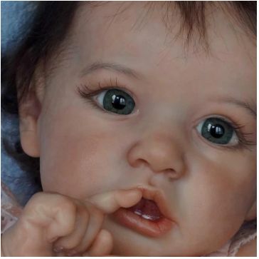 22'' Reborn Baby Doll Girl Melody, Reborn Baby Dolls Gifts for Ages 3+, Real Life Dolls Reborn Dolls For Sale, Grey Eyes, Silicone Reborn Babies, Baby Eyes, Realistic Baby Dolls, Reborn Baby Doll, Newborn Baby Dolls, Reborn Toddler, Realistic Dolls