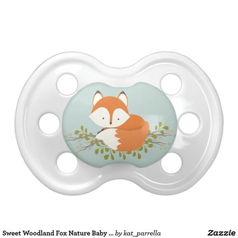 Pacifier Boy Pacifier, Baby Boy Booties, Mom Dr, Twin Baby Boys, Adorable Illustration, Fox Nursery, Baby Products Packaging, Baby Pram, Leaves And Branches