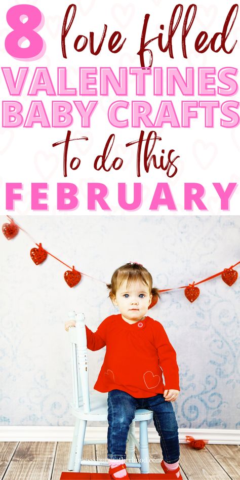 Infant Valentine Crafts Infant Valentine Crafts, Newborn Christmas Crafts, Crafts Infants, Baby Fall Crafts, Baby Keepsake Crafts, Newborn Crafts, Baby's First Valentine's Day, Baby Valentines Gifts, Baby Handprint Crafts