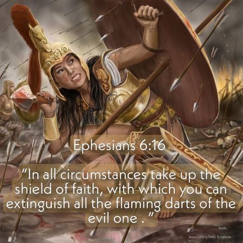 Warrior Of God, Revelation Bible, Shield Of Faith, Spiritual Warrior, Ephesians 6, Christian Bible Study, Good Prayers, Bible Motivation, Prayer Verses