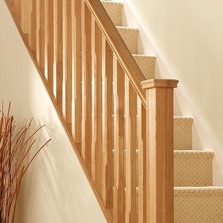 Oak Spindle | Spindles | Stair Parts | Doors & Joinery | Howdens Joinery Stair Box Ideas, Oak Banister, Oak Spindles, Fairytale Bedroom, Oak Handrail, Oak Furniture Land, Stair Spindles, Home Radiators, Timber Staircase