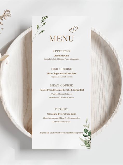 Menu Design Inspiration Creative, Wedding Food Menu Card, Wedding Buffet Menu, Wedding Menus Design, Wedding Food Menu, Menu Card Design, Menu Design Inspiration, Marriage Reception, Printable Wedding Menu