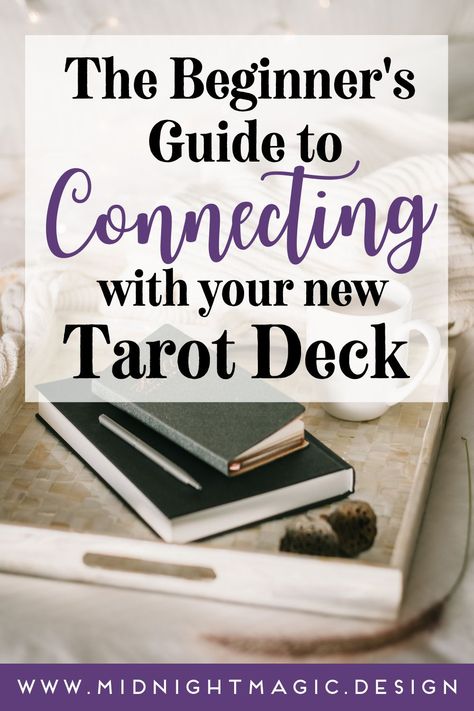 Bond With Tarot Deck, New Tarot Deck Tips, Connect With Tarot Deck, How To Bond With Tarot Deck, Bonding With Tarot Deck, How To Connect With Your Tarot Deck, Tarot Bonding, Tarot Tricks And Tips, Tarot Tricks