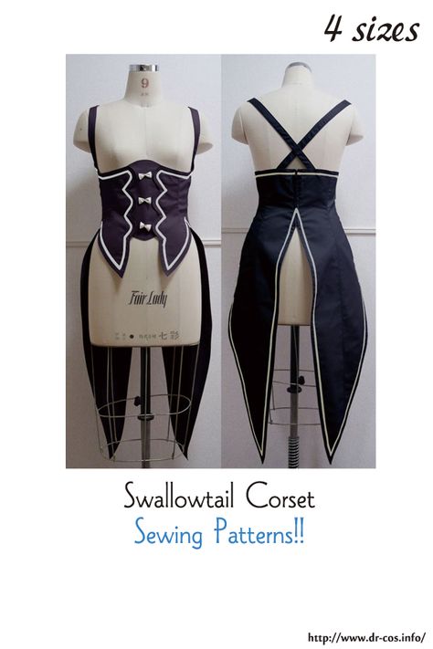 Corset Sewing Patterns, Corset Sewing, Japanese Sewing Patterns, Corset Sewing Pattern, Star Wars Fashion, Corset Pattern, Diy Clothes Design, Cosplay Diy, Cosplay Tips