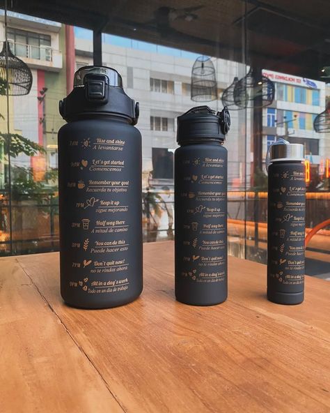 Hey Guys! Meet our newbies🙈✨️ The motivational 3 in 1 bottle set! ❤😍 2000ml 1000ml 500ml Stickers For gym | for school | for office | for travel 😍🙈 #3in1bottle #waterbottle #webabebears #motivationalbottle #yourpagestudio #yourpage #giftideas #giftboxsrilanka Motivational Bottle, Gym Bottle, Get Creative, You Can Do, Water Bottle, Gym, Let It Be, Travel, Quick Saves