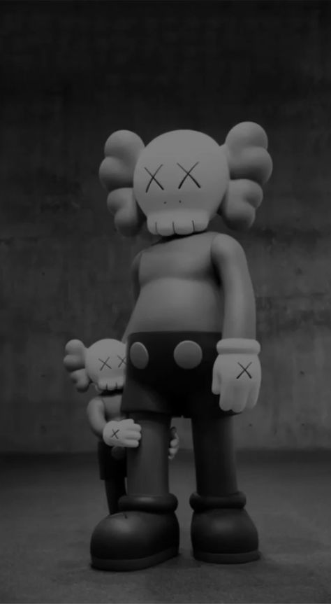 Grey And White Kaws Wallpaper, Black Kaws Wallpaper Iphone, Kaws Aesthetic Wallpaper Black, Kaws Black Background, Kaws Iphone Wallpaper Black, Streetwear Wallpaper Iphone, Kaw Wallpaper, Black Kaws Wallpaper, Kaws Wallpaper Iphone