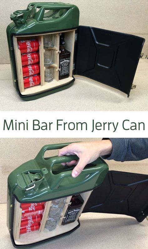 Jerry Can Mini Bar, Mini Habits, Car Furniture, Solar Fairy Lights, Mini Bars, Jerry Can, Gas Cans, Mini Things, Automotive Parts