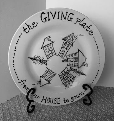 July Season, The Giving Plate, Diy Sharpie Crafts, Sharpie Plates, Giving Plate, Marker Crafts, Cookies For Santa Plate, Sharpie Crafts, Diy Sharpie