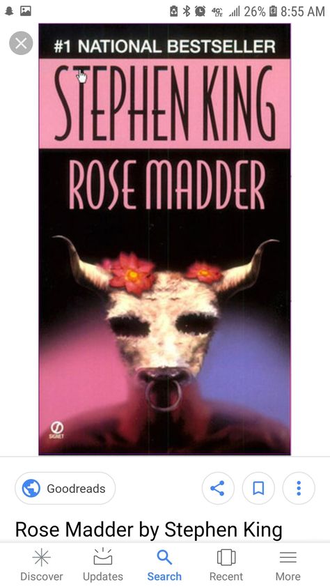 Rose Madder, Red Books, Stephen King, Book Collection, Red Roses, Books, Movie Posters, Film Posters