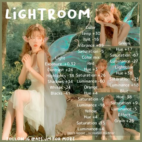 How To Take Ethereal Pictures, Fantasy Filter Lightroom, Dreamy Photo Presets, Light Room Tips Photo Editing, Dreamy Aesthetic Filter, Dreamy Picture Edit, Dreamy Aesthetic Edit, Pastel Photo Edit, Fairy Edit Tutorial