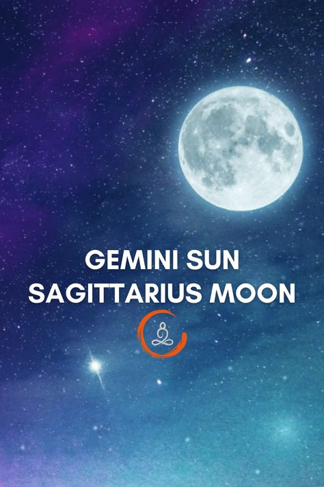 Discover the dynamic between a Gemini Sun and Sagittarius Moon sign – how both placements contribute to our natural traits, tendencies, relationship dynamics, conflict areas, and even ways of nurturing healthier interactions with partners. Gemini Sun Sagittarius Moon, Sagittarius Moon Sign, Sun Sagittarius, Gemini Sun, Sagittarius Moon, Relationship Dynamics, Moon Signs, Man On The Moon, Open Minded